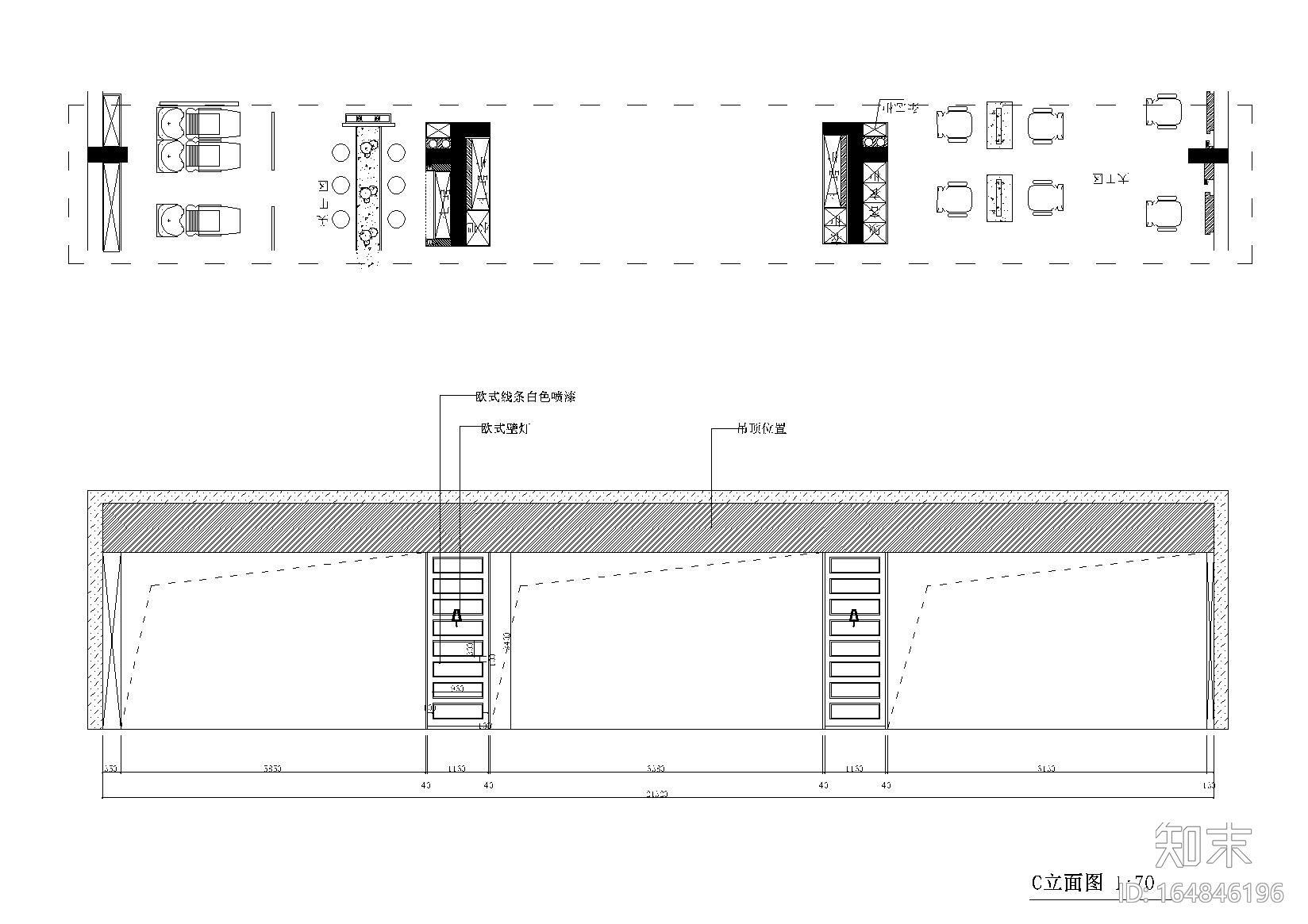[浙江]海宁丝尚双层美容院设计施工图cad施工图下载【ID:164846196】