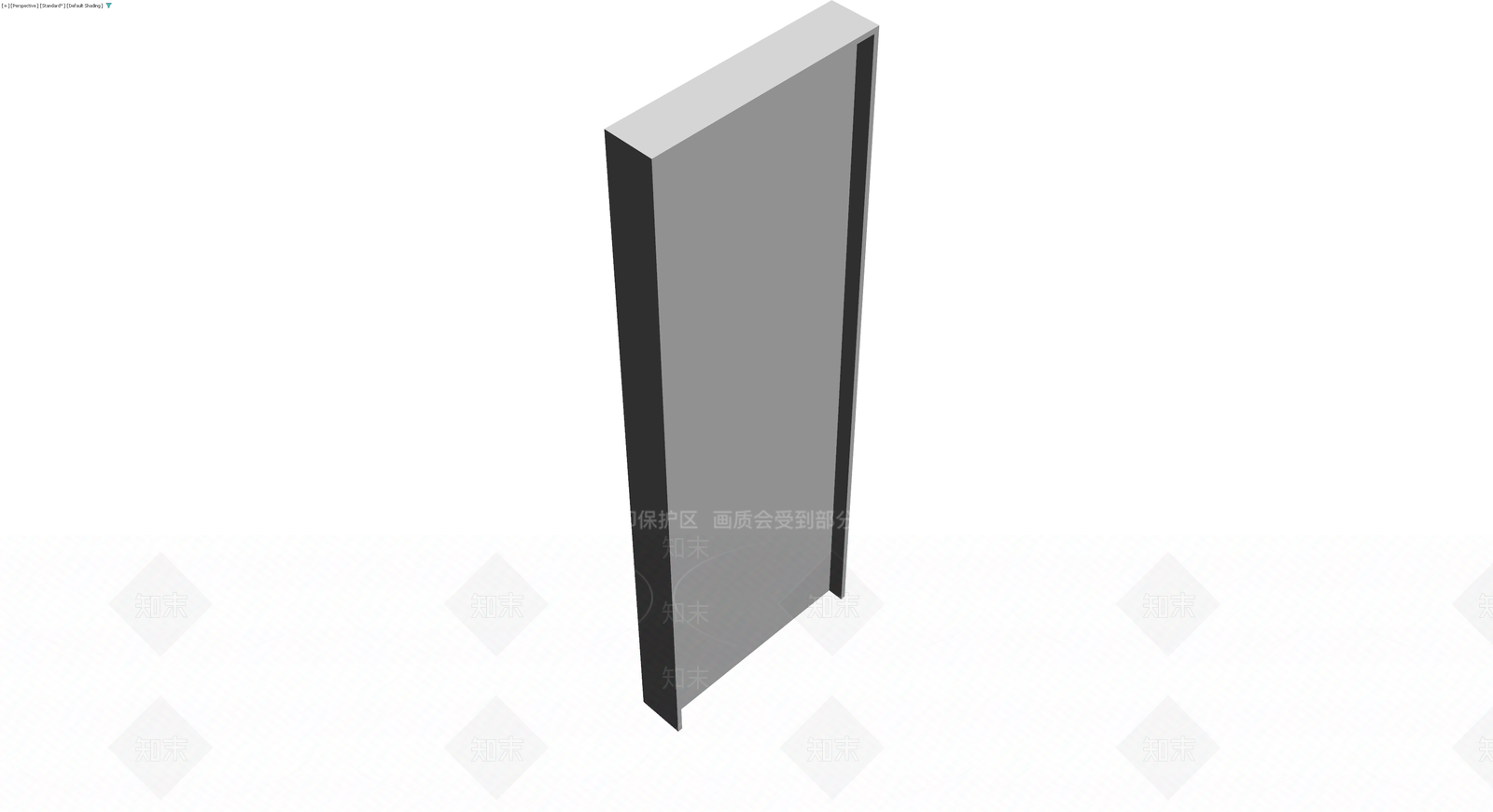 灰模单扇门体3D模型下载【ID:1230787000】
