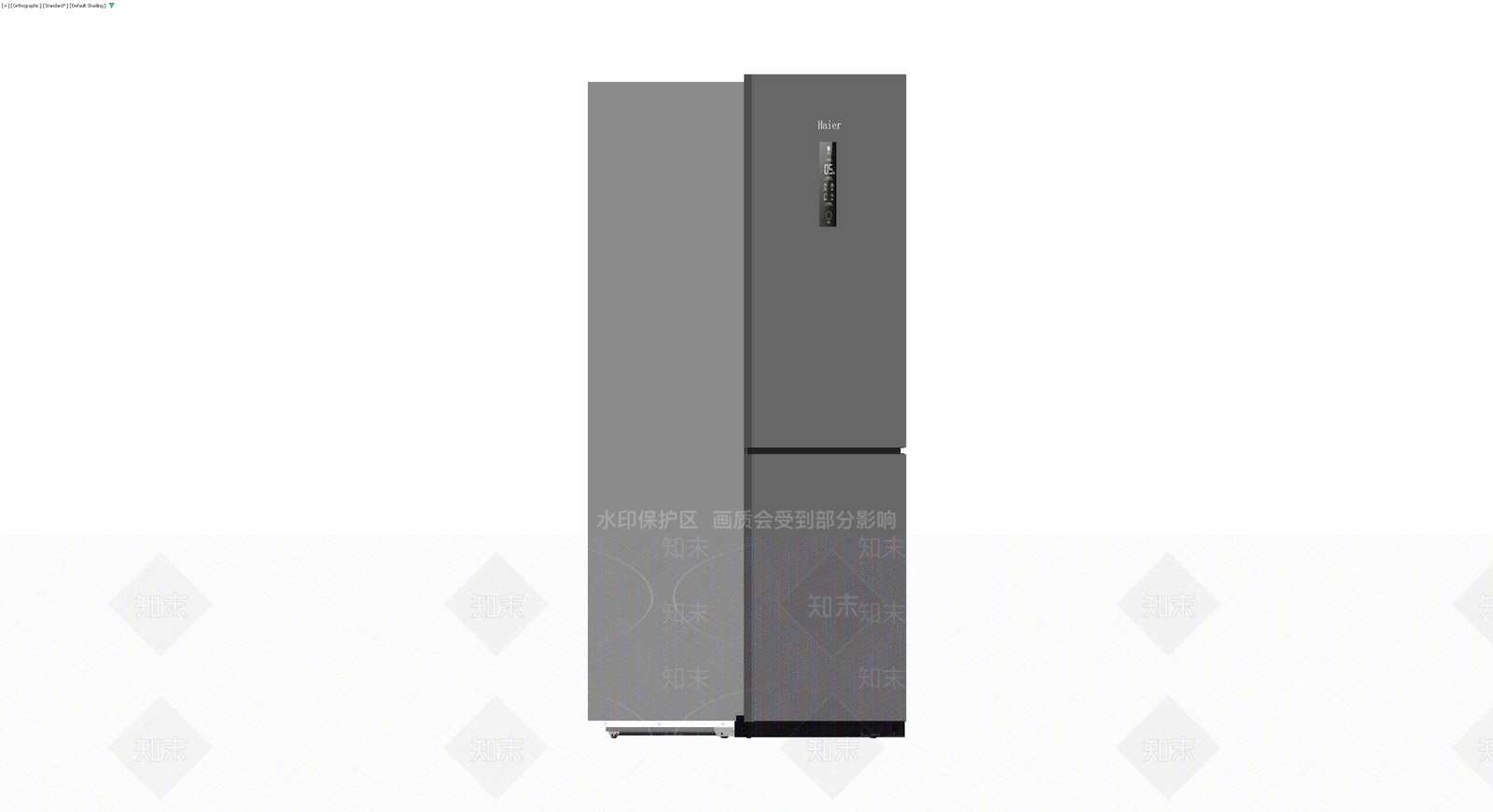 海尔双门冰箱模型3D模型下载【ID:1230165574】