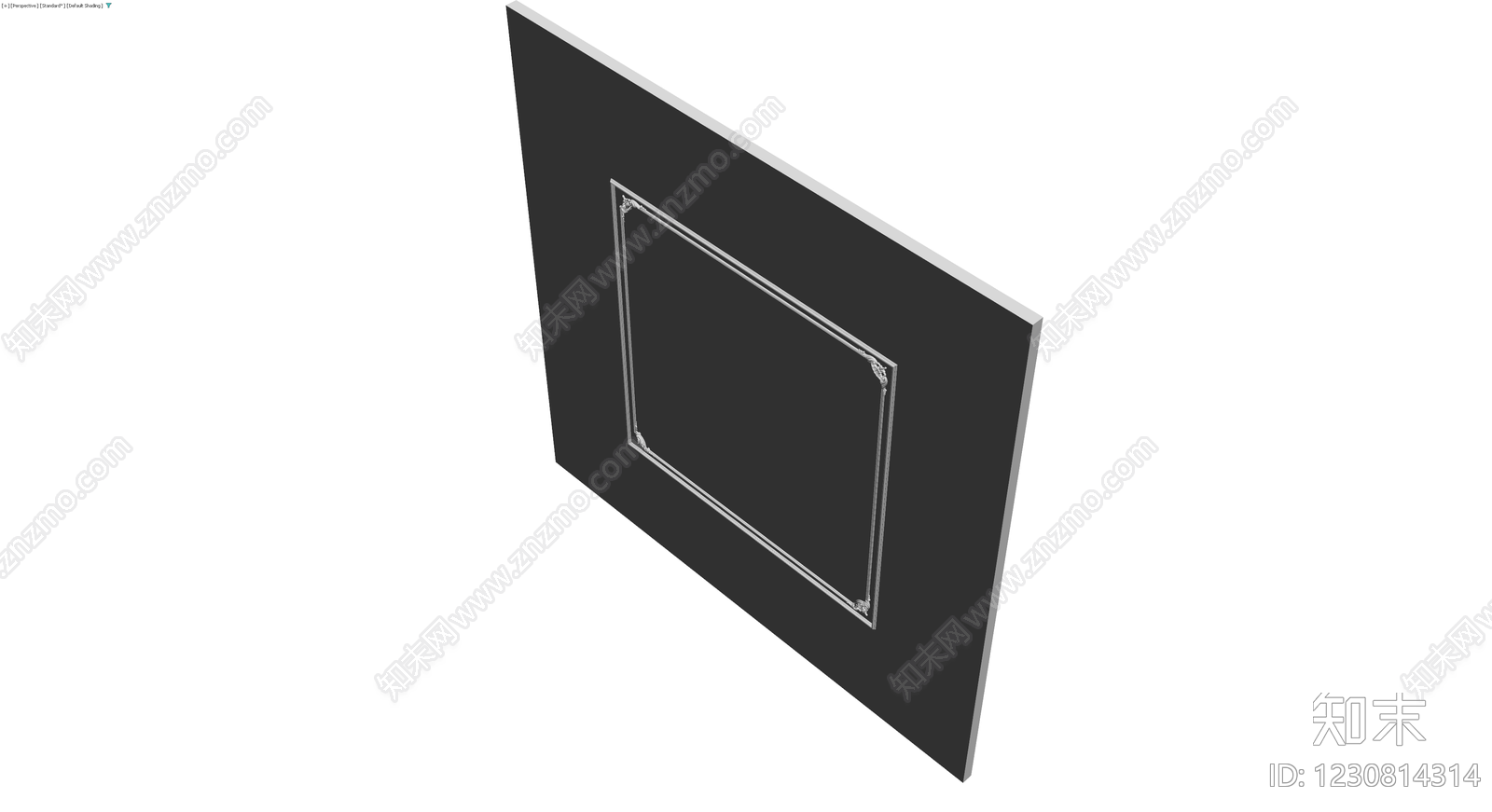 欧式浮雕装饰框3D模型下载【ID:1230814314】