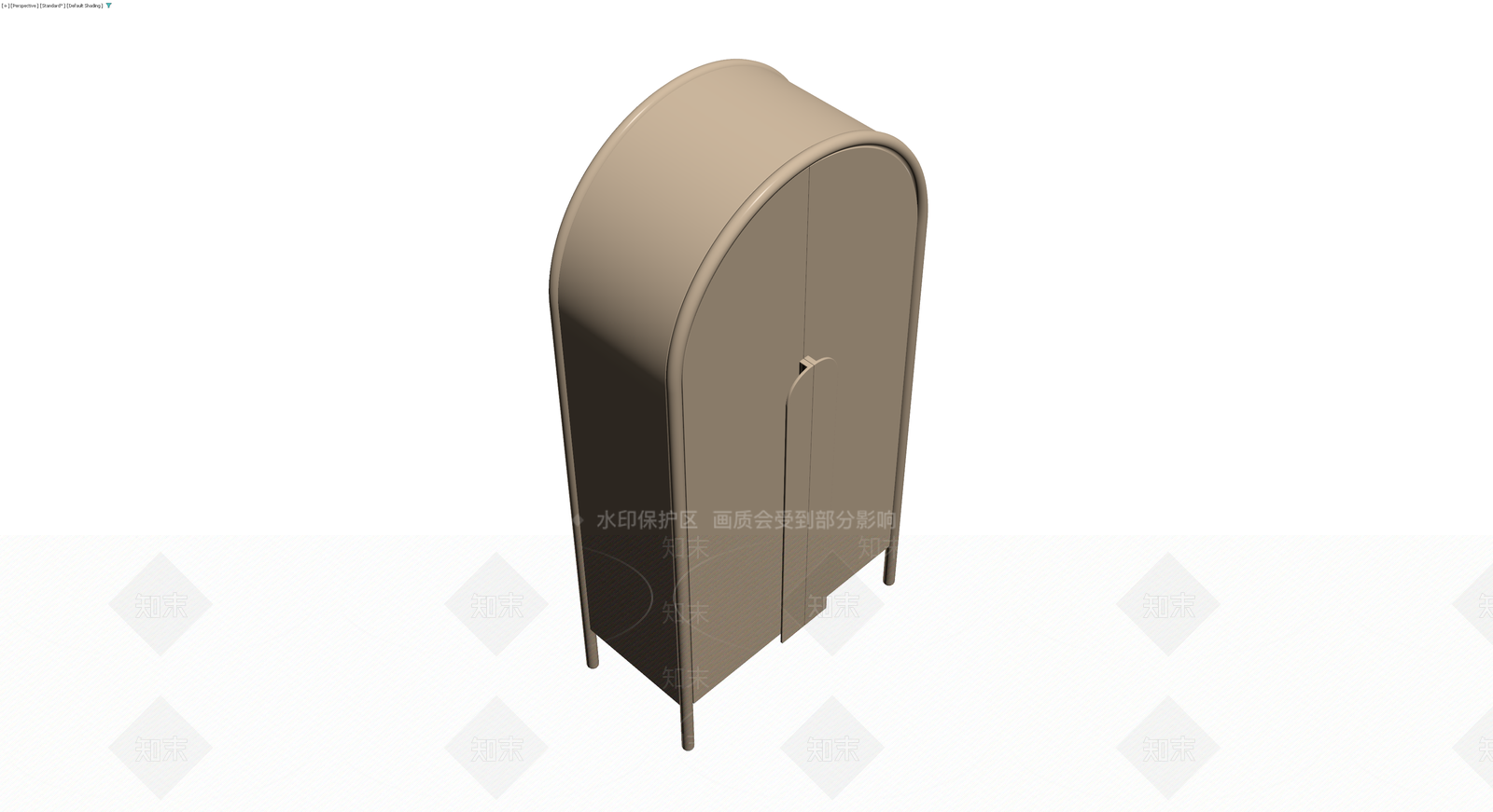 拱形双门储物柜3D模型下载【ID:1229601661】