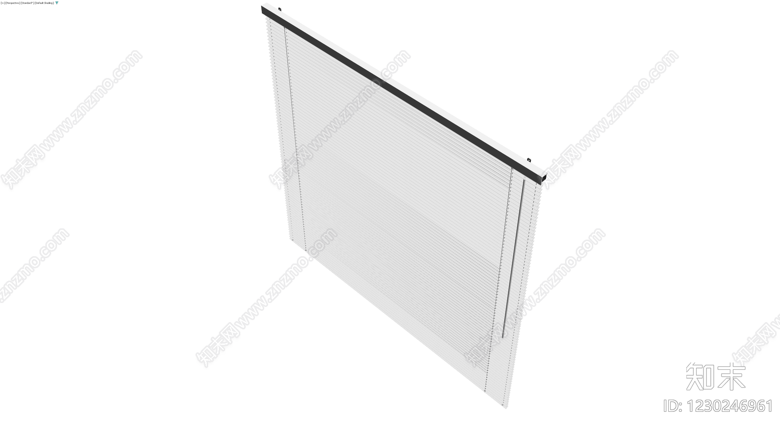 白色百叶窗组件3D模型下载【ID:1230246961】
