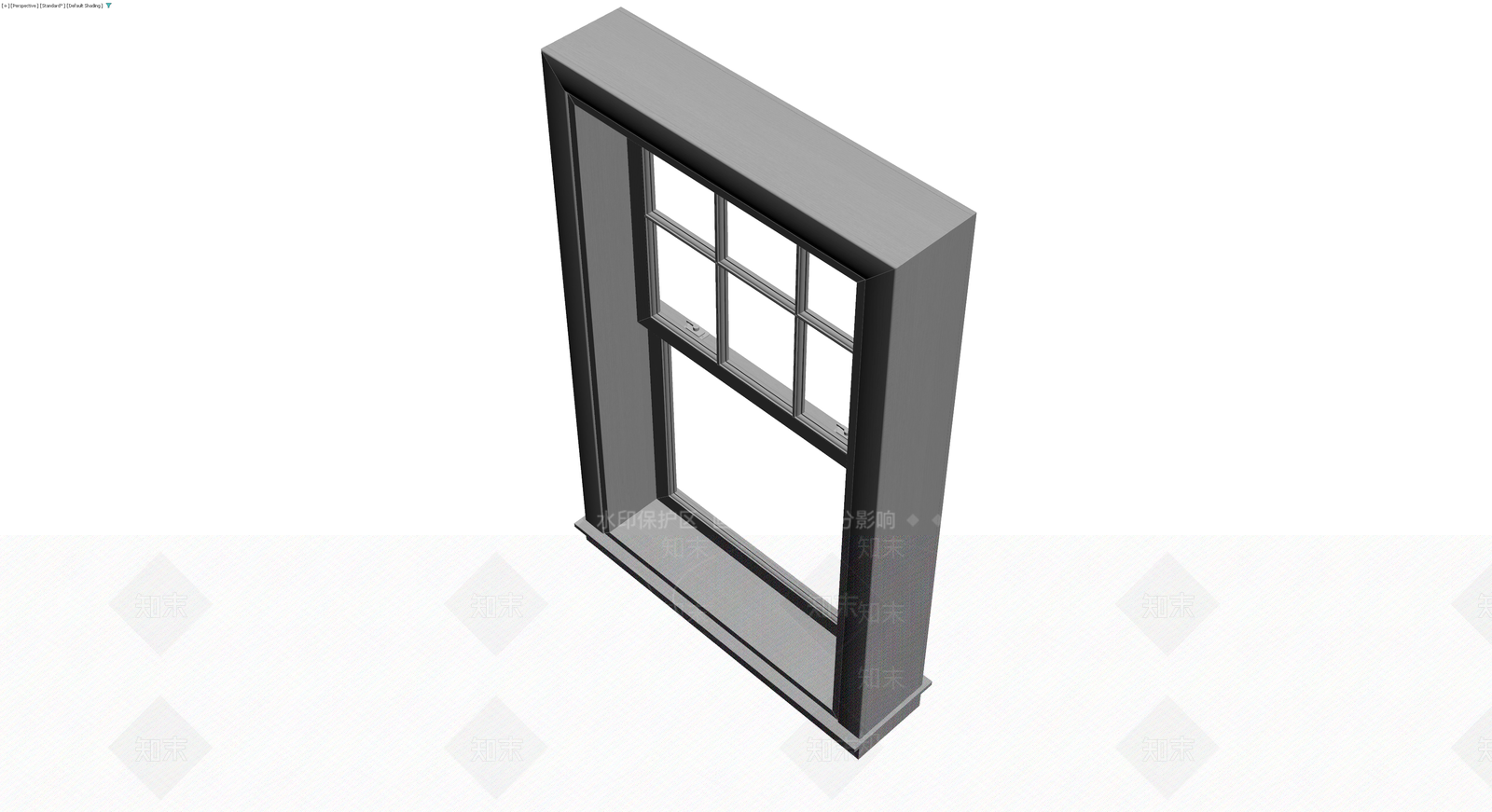 带框六格窗组件3D模型下载【ID:1229888422】