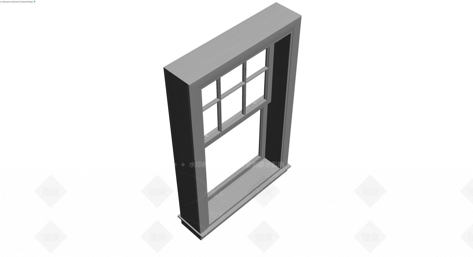 带框六格窗组件3D模型下载【ID:1229888422】