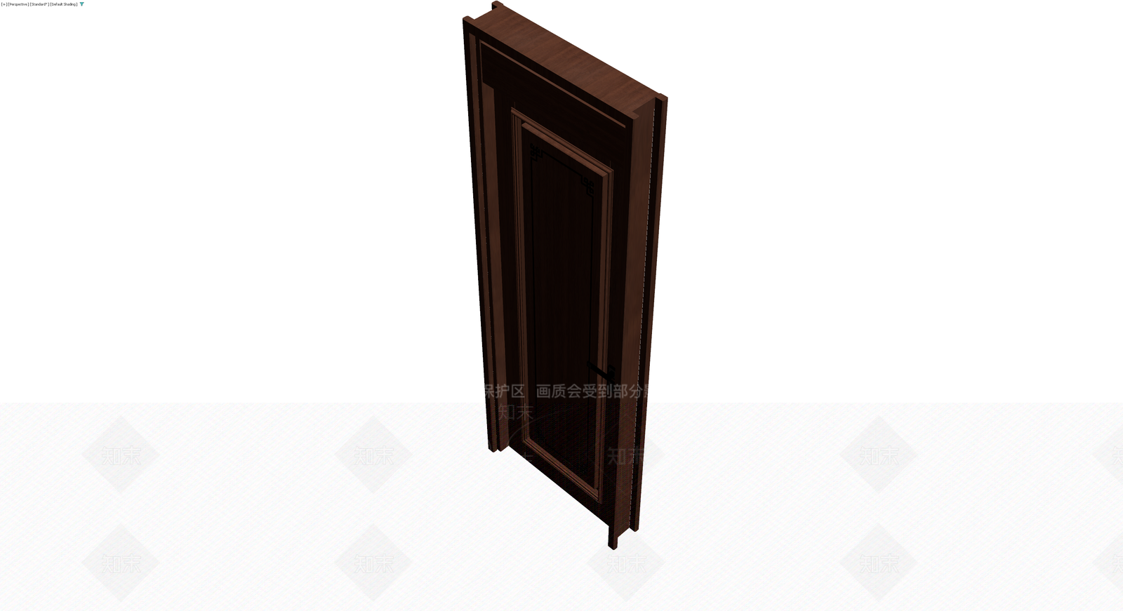 深色木纹单开门3D模型下载【ID:1229849972】