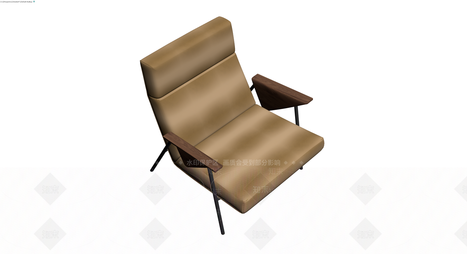 现代简约单人沙发椅3D模型下载【ID:1230366266】