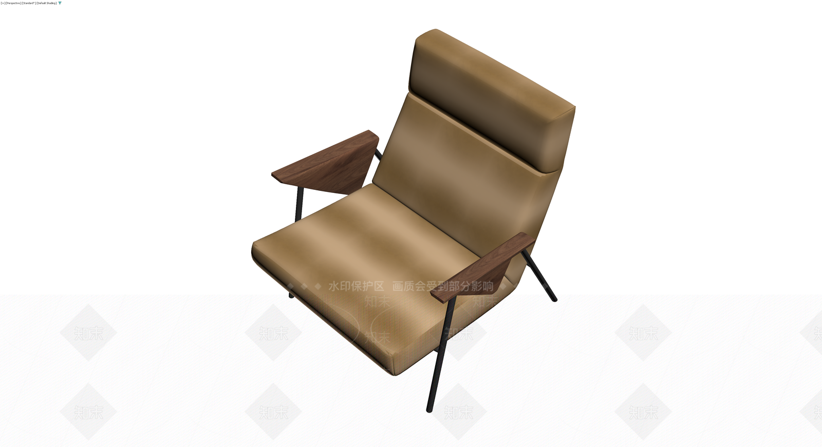 现代简约单人沙发椅3D模型下载【ID:1230366266】