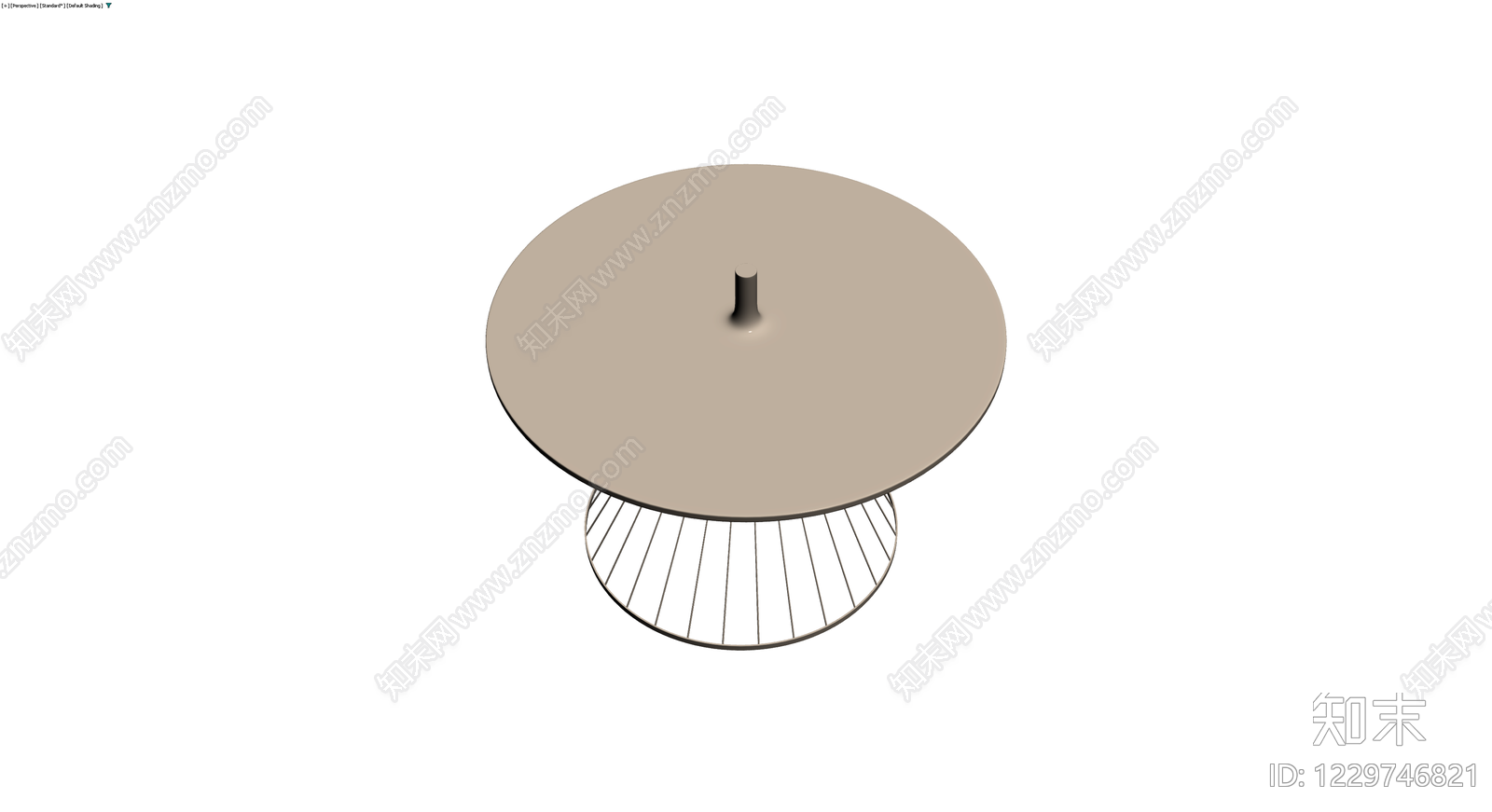 现代圆形编织茶几3D模型下载【ID:1229746821】