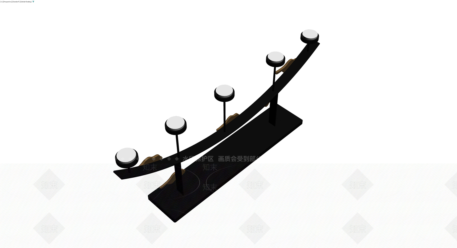 黑色七枝烛台模型3D模型下载【ID:1230377940】