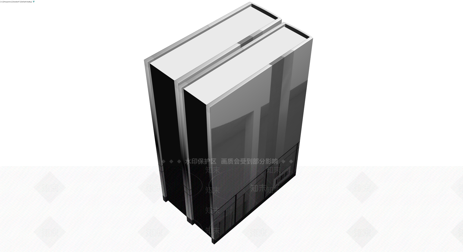 现代建筑书籍组合3D模型下载【ID:1229900047】