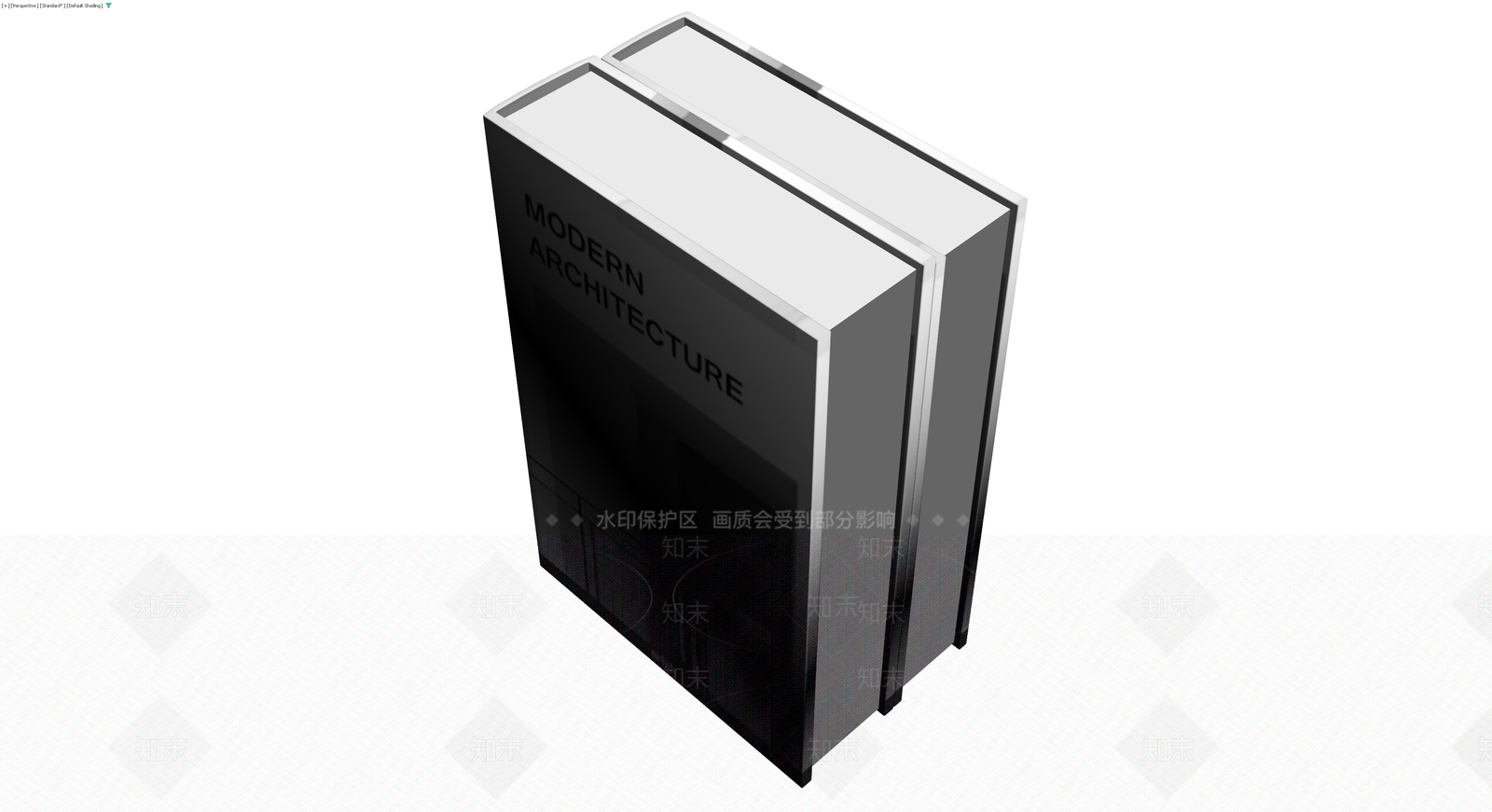 现代建筑书籍组合3D模型下载【ID:1229900047】