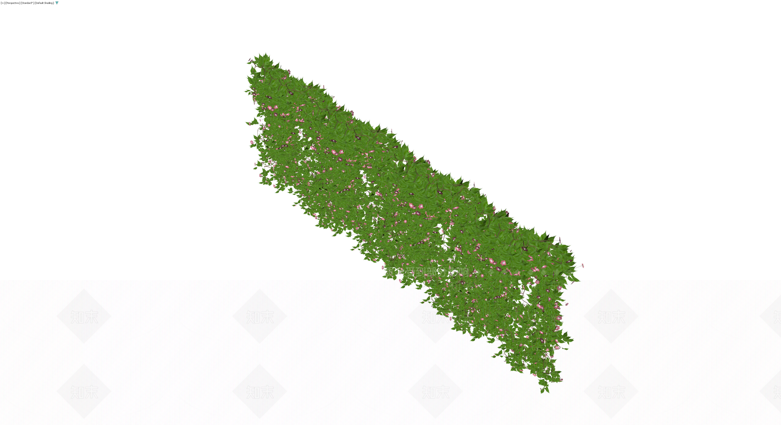 粉色花卉垂挂藤蔓墙3D模型下载【ID:1229848560】
