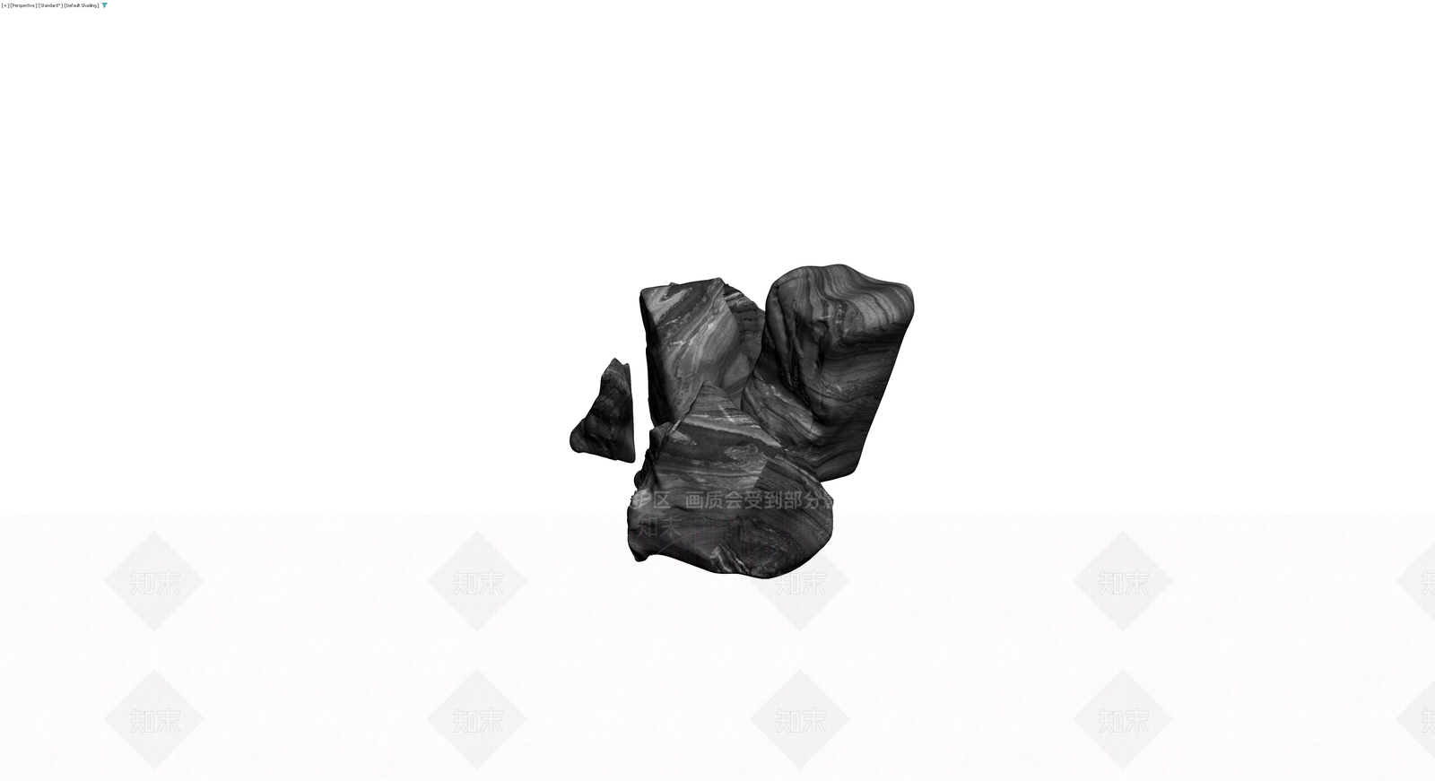 纹理景观石组合3D模型下载【ID:1229635947】