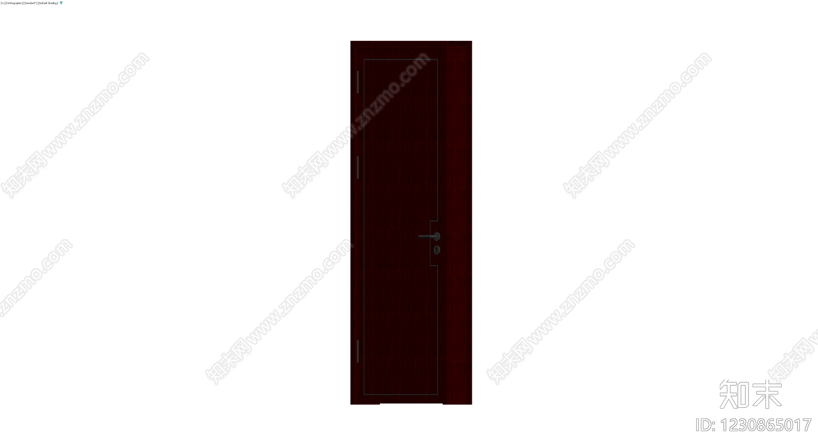深色木质成品门体3D模型下载【ID:1230865017】