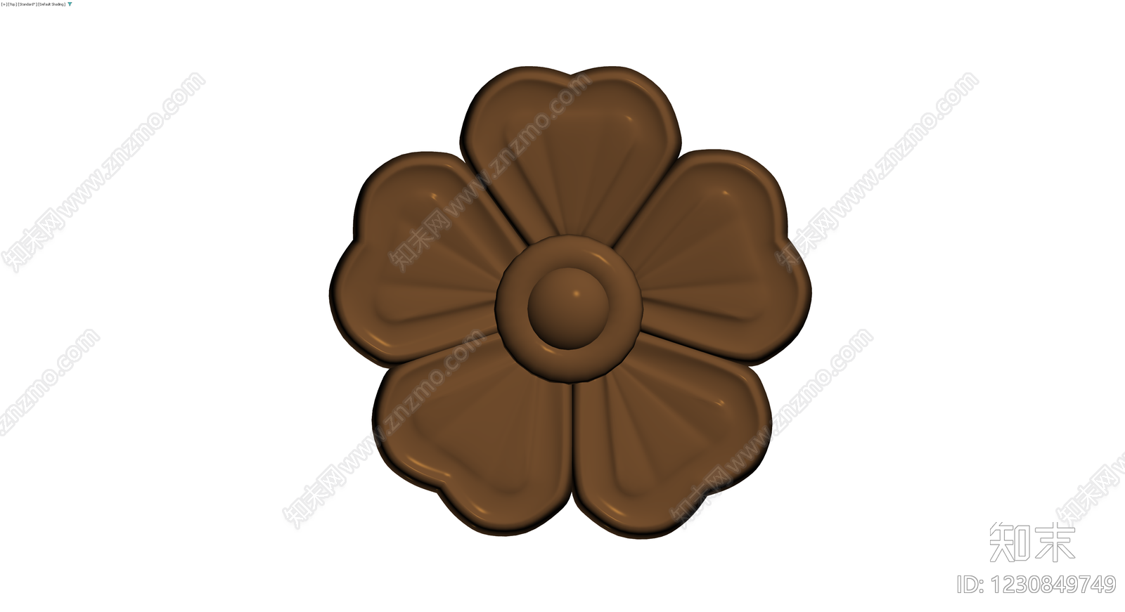 巧克力花朵造型模具3D模型下载【ID:1230849749】