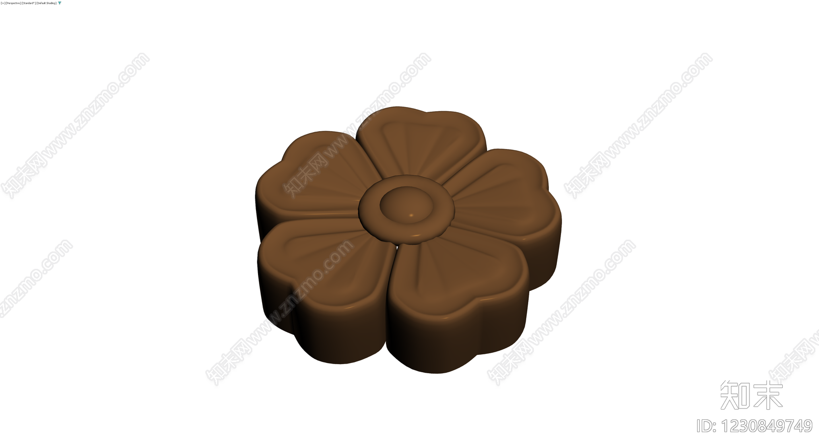 巧克力花朵造型模具3D模型下载【ID:1230849749】