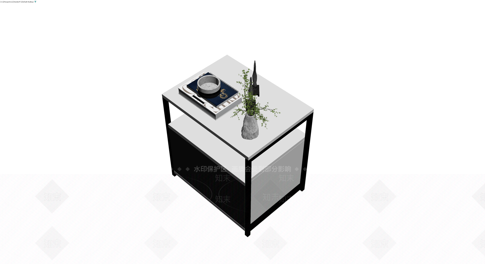 现代风格床头柜组合3D模型下载【ID:1230637063】