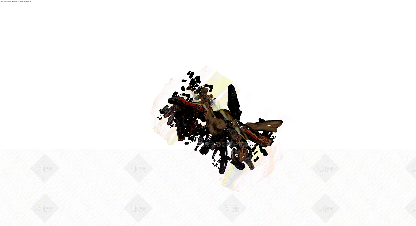 燃烧篝火堆模型3D模型下载【ID:1229624133】
