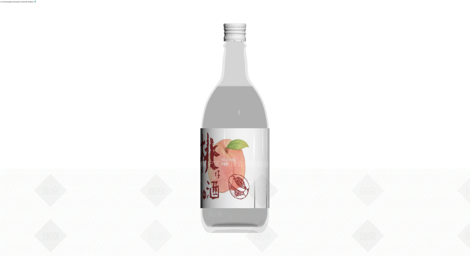 桃酒玻璃瓶模型3D模型下载【ID:1230625544】