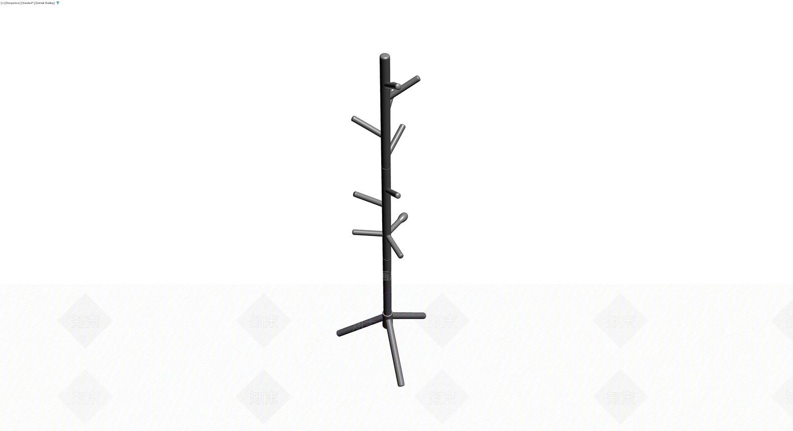 灰色三脚衣帽架3D模型下载【ID:1230361580】