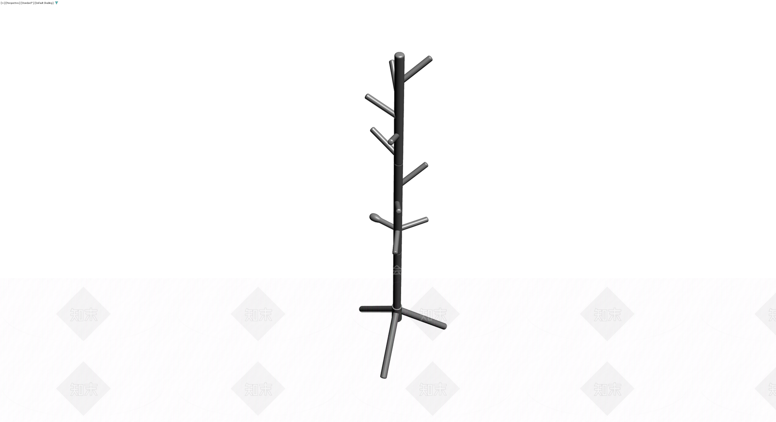 灰色三脚衣帽架3D模型下载【ID:1230361580】