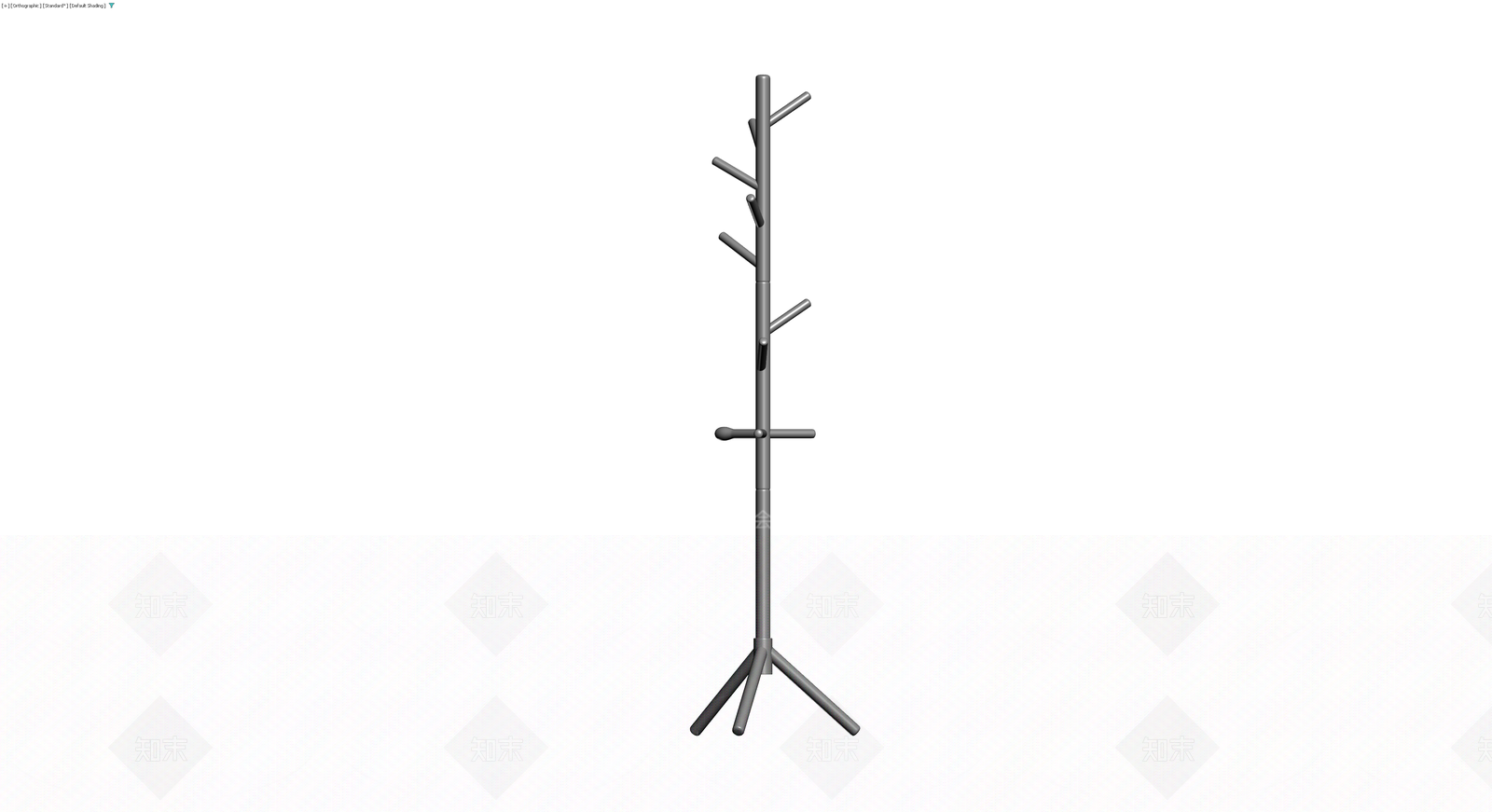 灰色三脚衣帽架3D模型下载【ID:1230361580】