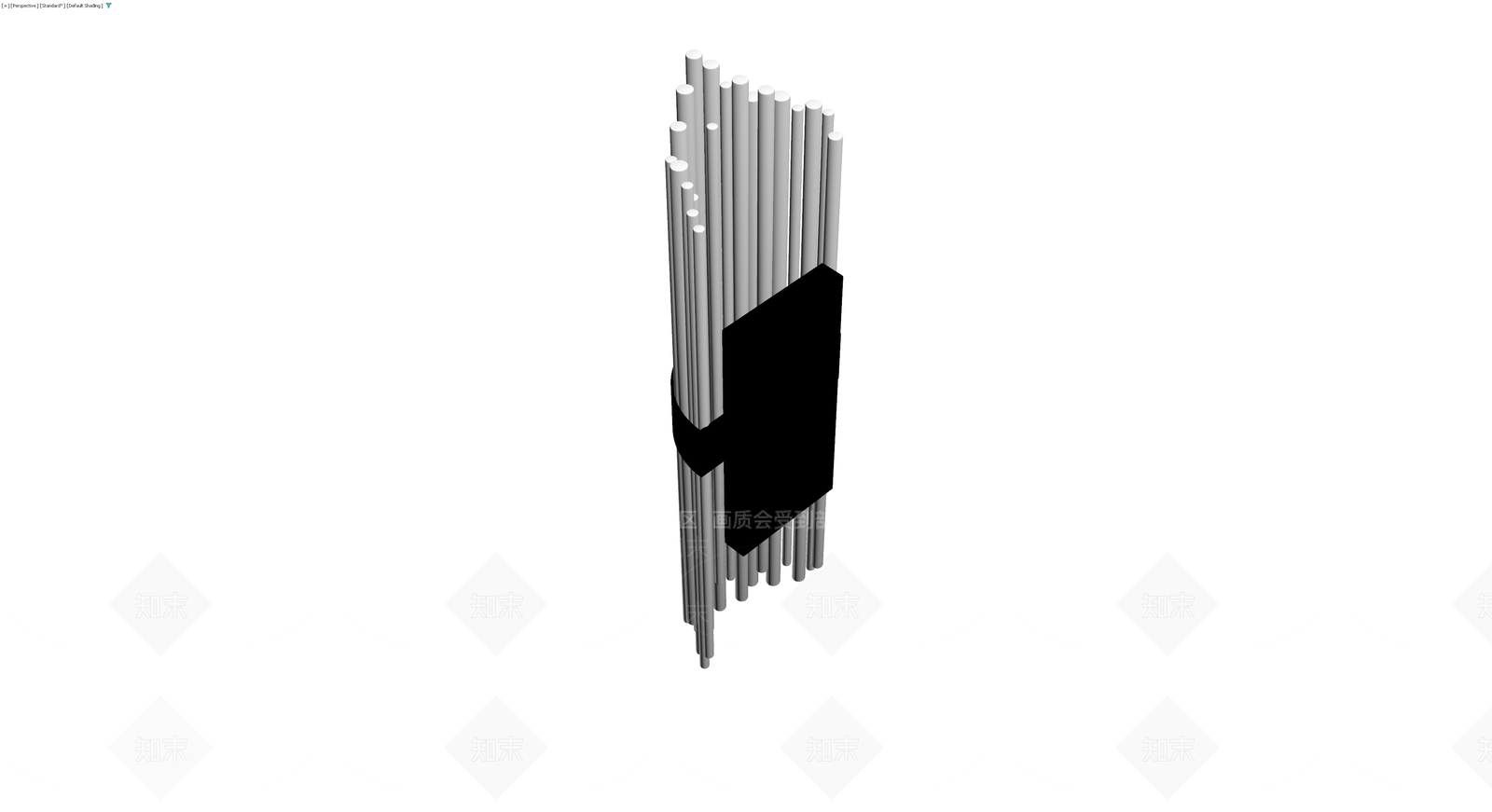 管状结构装饰灯具3D模型下载【ID:1230421777】