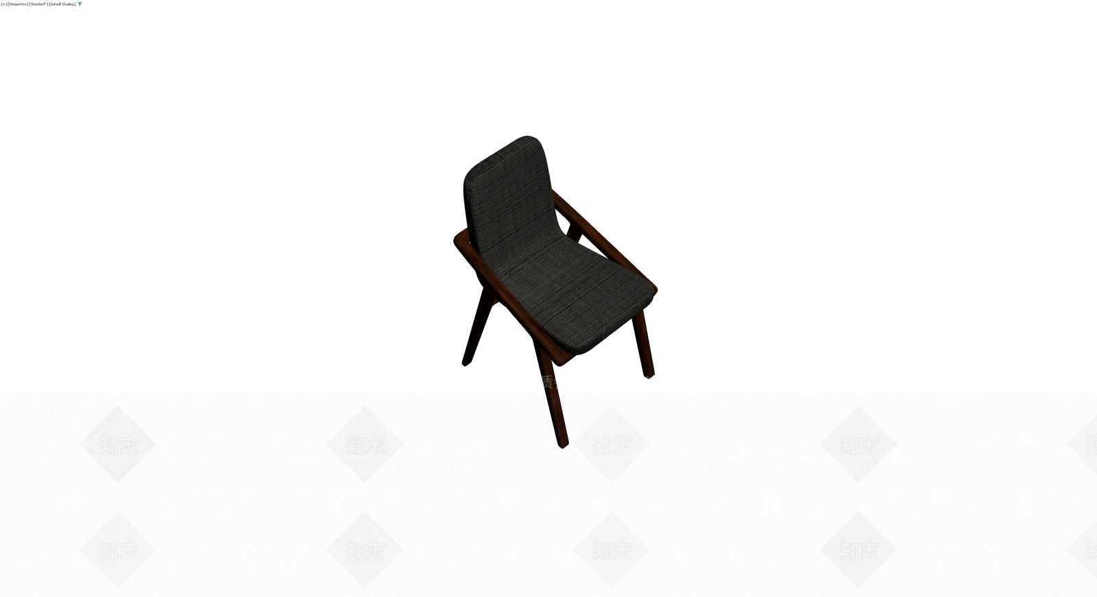 深色实木扶手椅3D模型下载【ID:1229863495】
