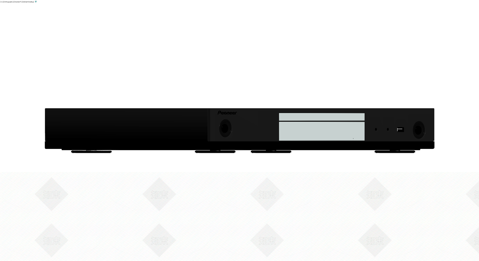 Pioneer品牌黑色光驱设备3D模型下载【ID:1230097417】