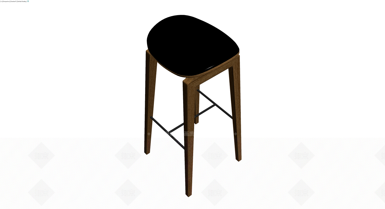 木质高脚凳3D模型下载【ID:1230646011】