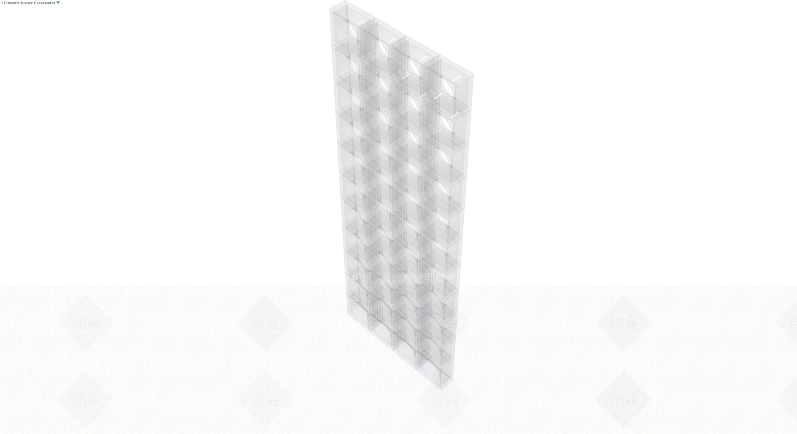 白色格栅隔断模块3D模型下载【ID:1229848722】