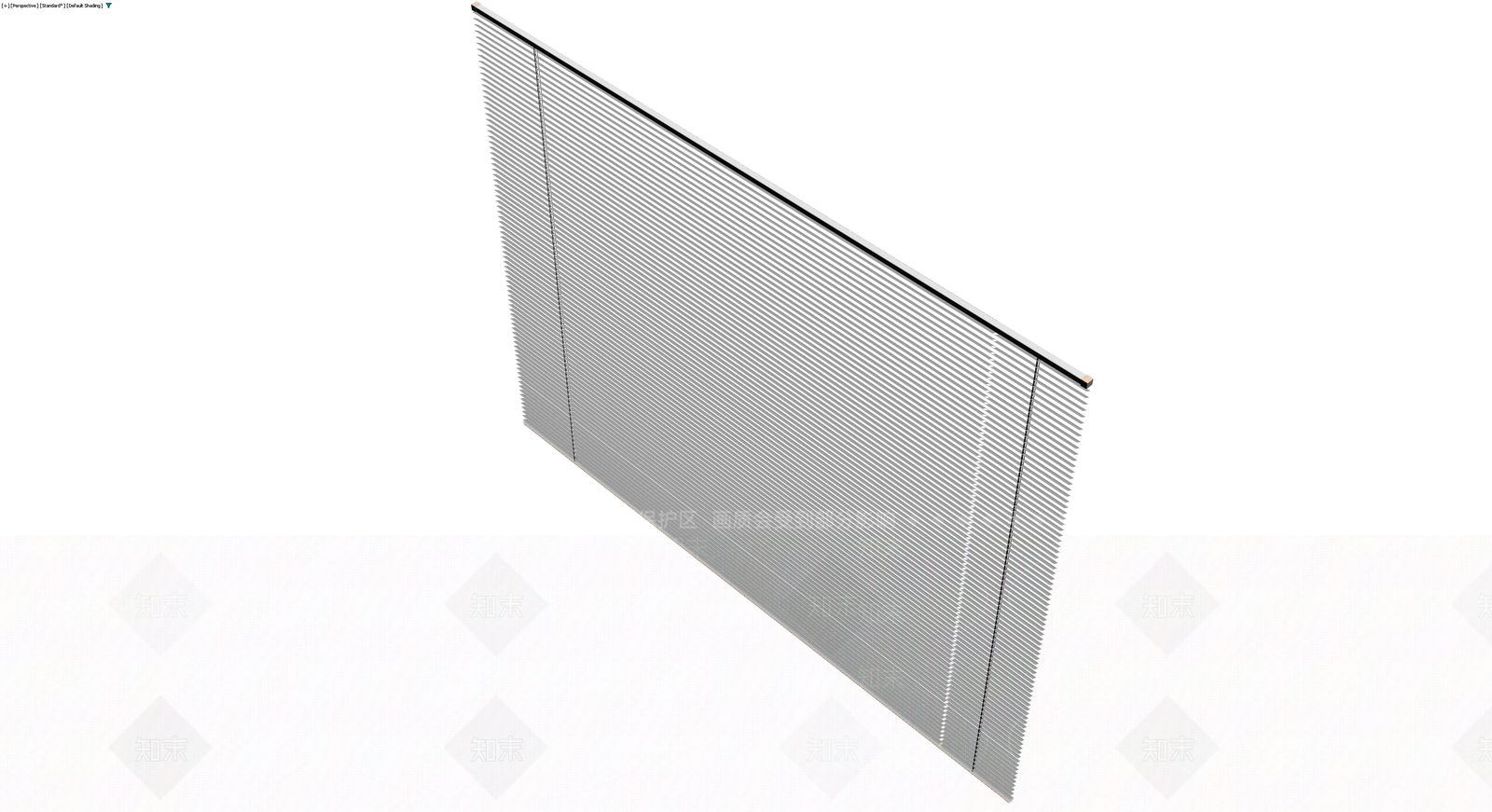 灰色百叶窗组件3D模型下载【ID:1229691158】