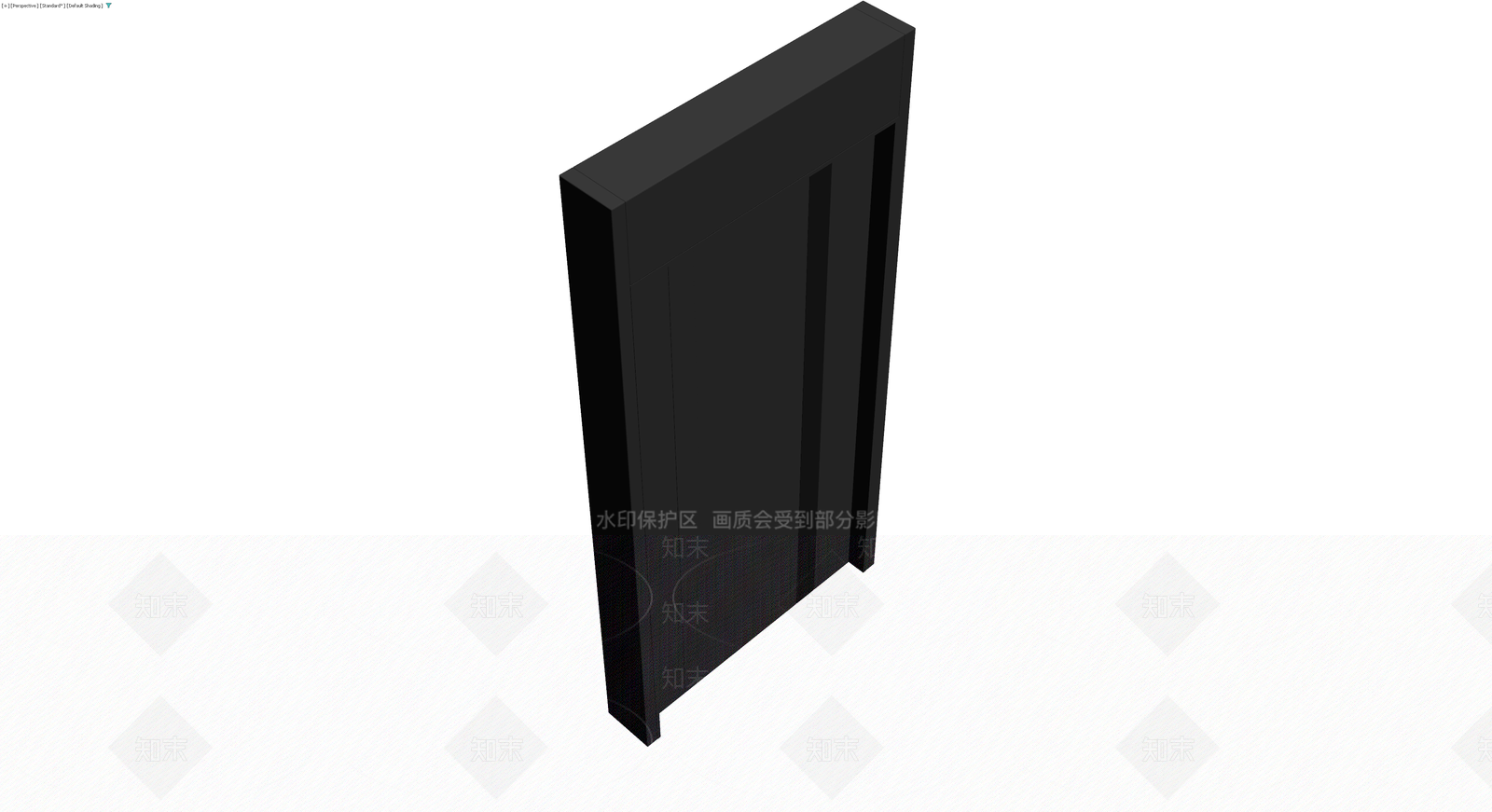 黑色极简双开门模型3D模型下载【ID:1230119775】