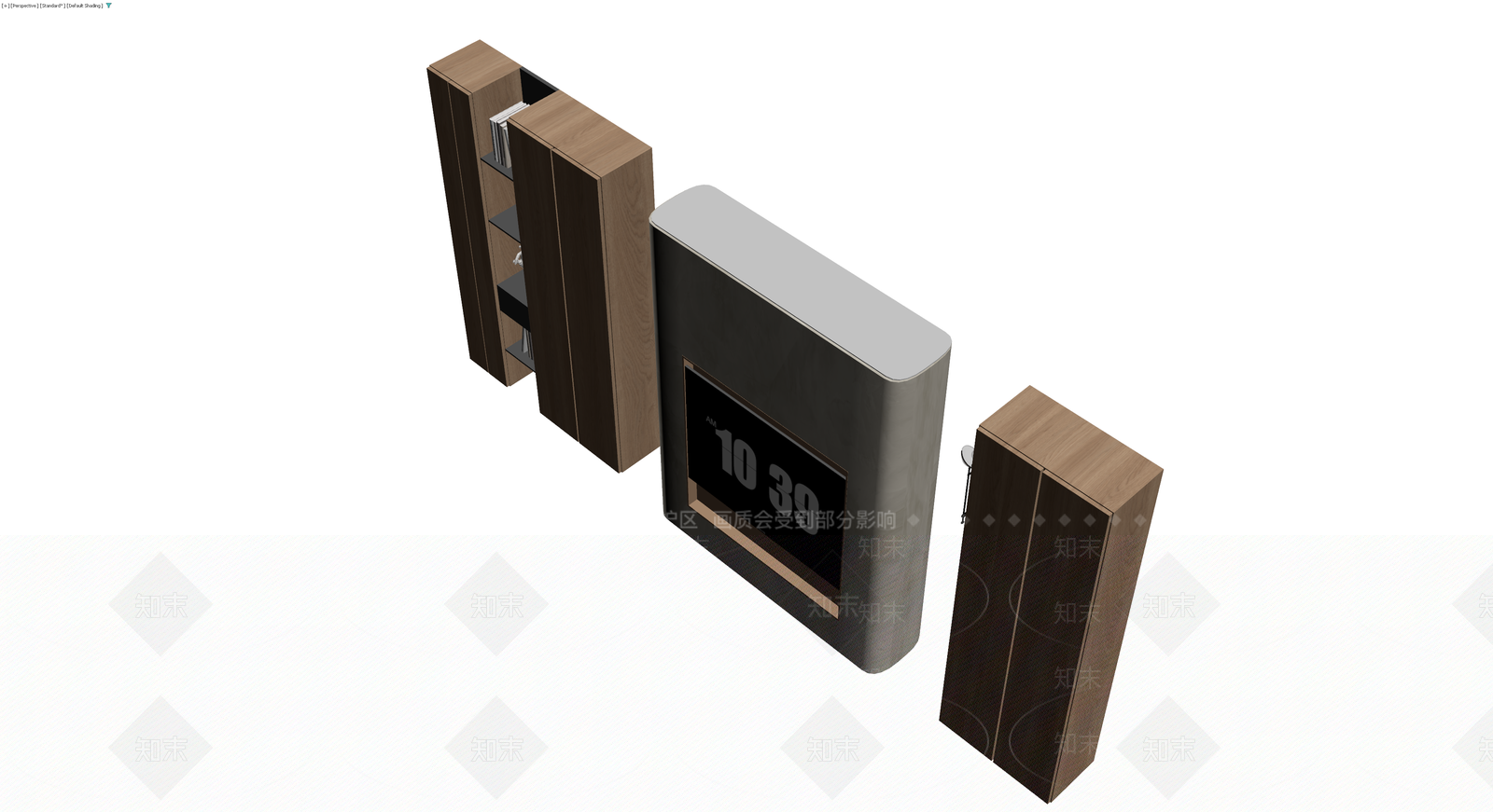 现代风格电视柜组合3D模型下载【ID:1230378865】