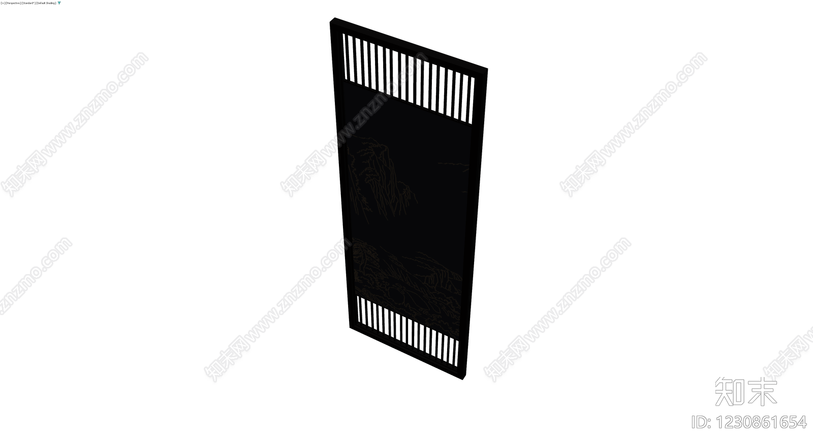 中式山水屏风3D模型下载【ID:1230861654】