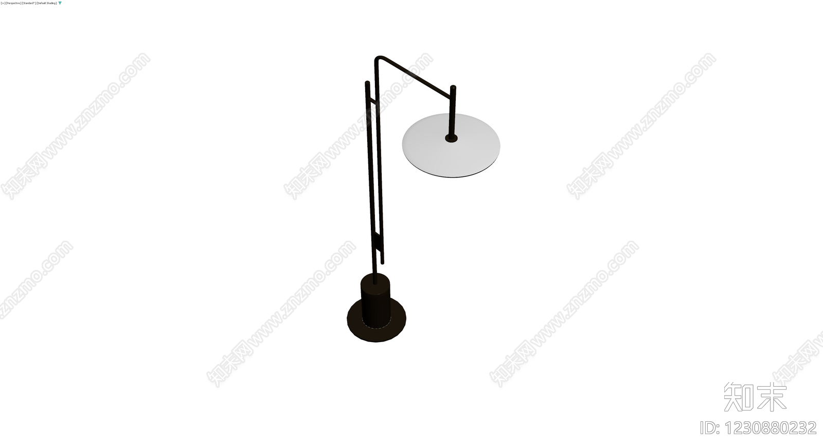 现代落地灯（带底座）3D模型下载【ID:1230880232】