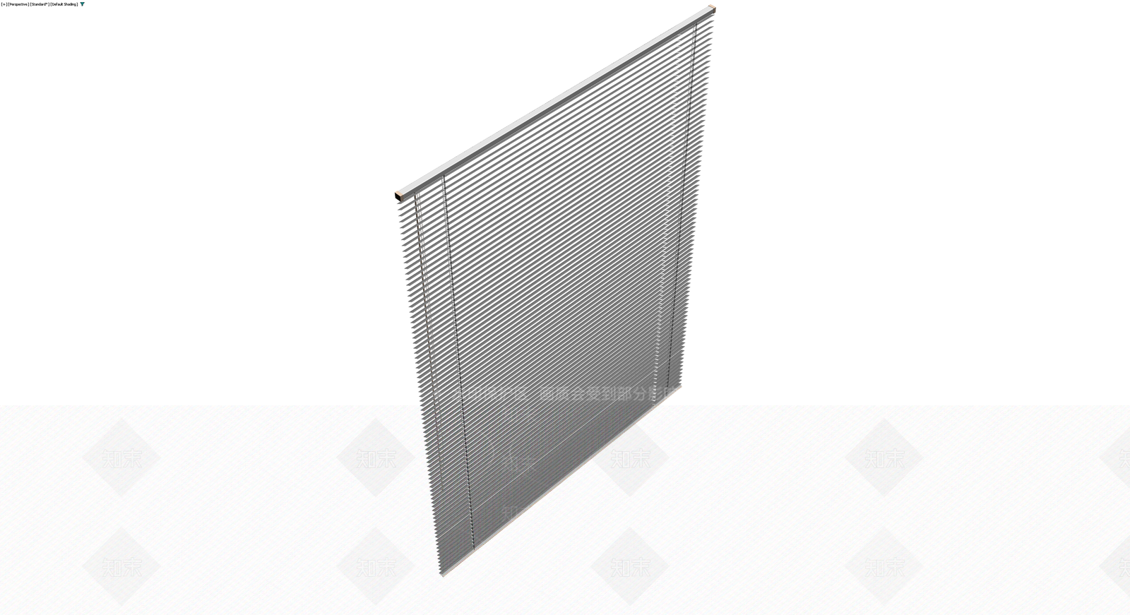 灰色百叶窗组件3D模型下载【ID:1229639226】