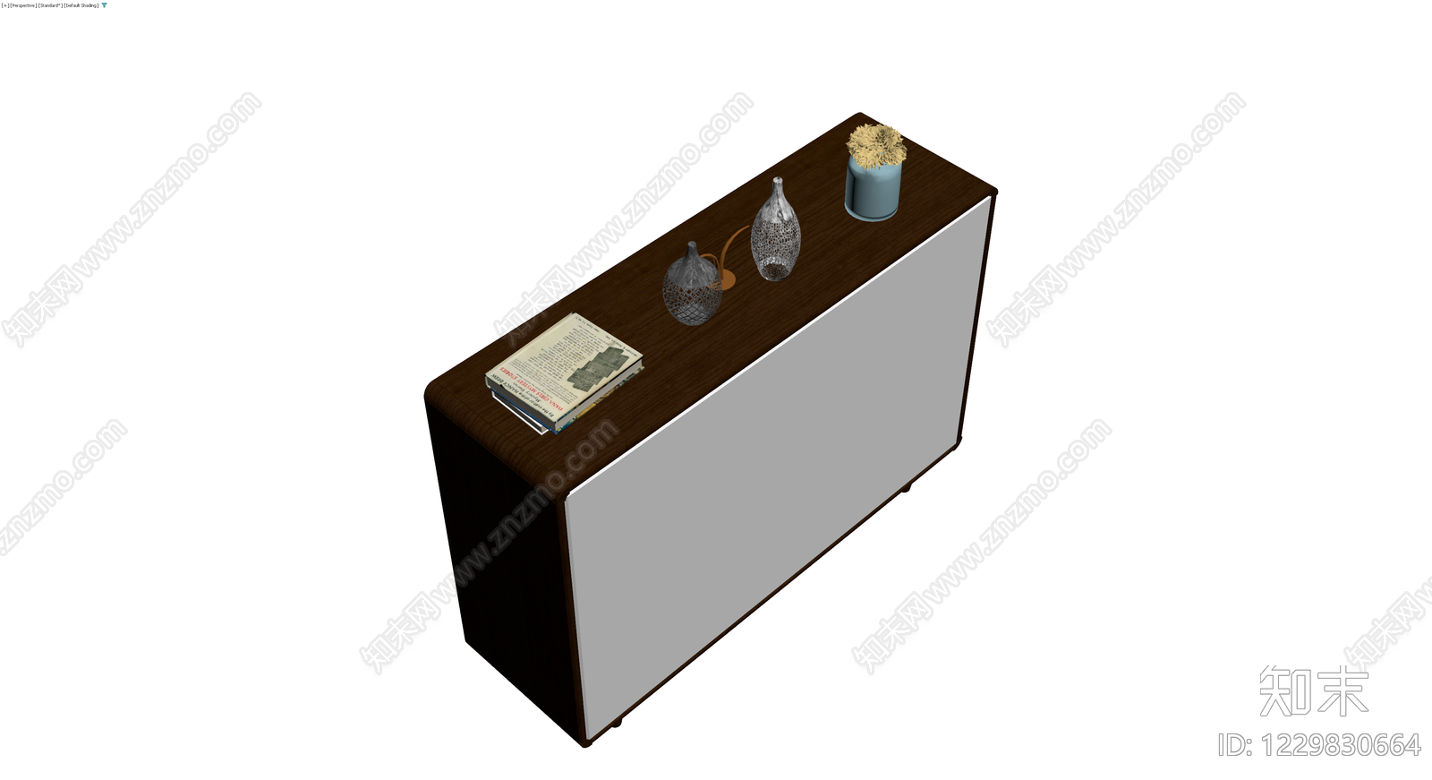 现代风格收纳柜组合3D模型下载【ID:1229830664】