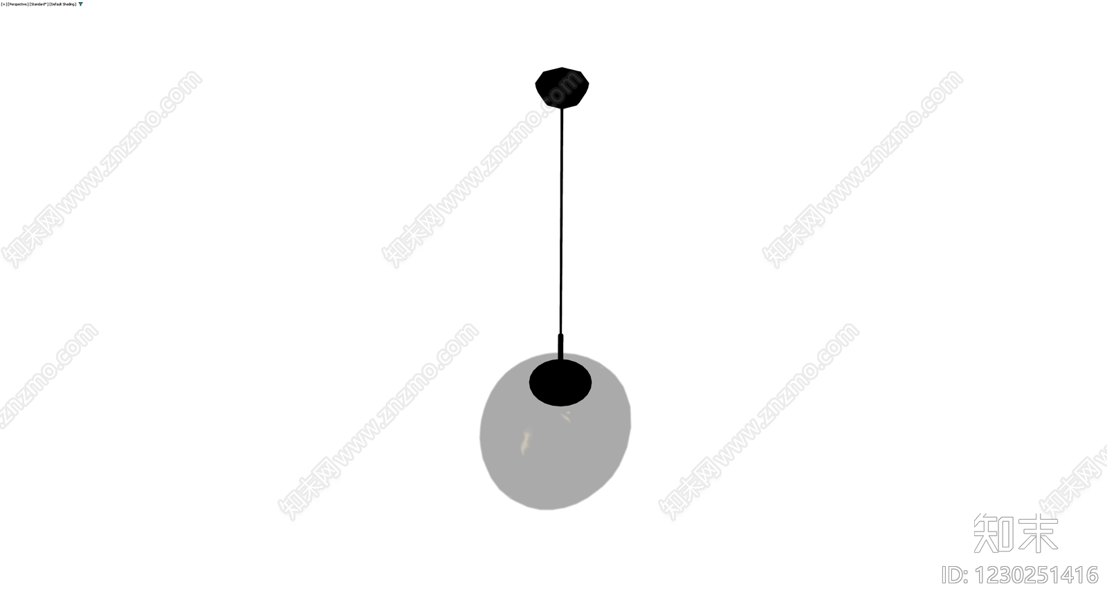 极简吊灯模型（灰模）3D模型下载【ID:1230251416】