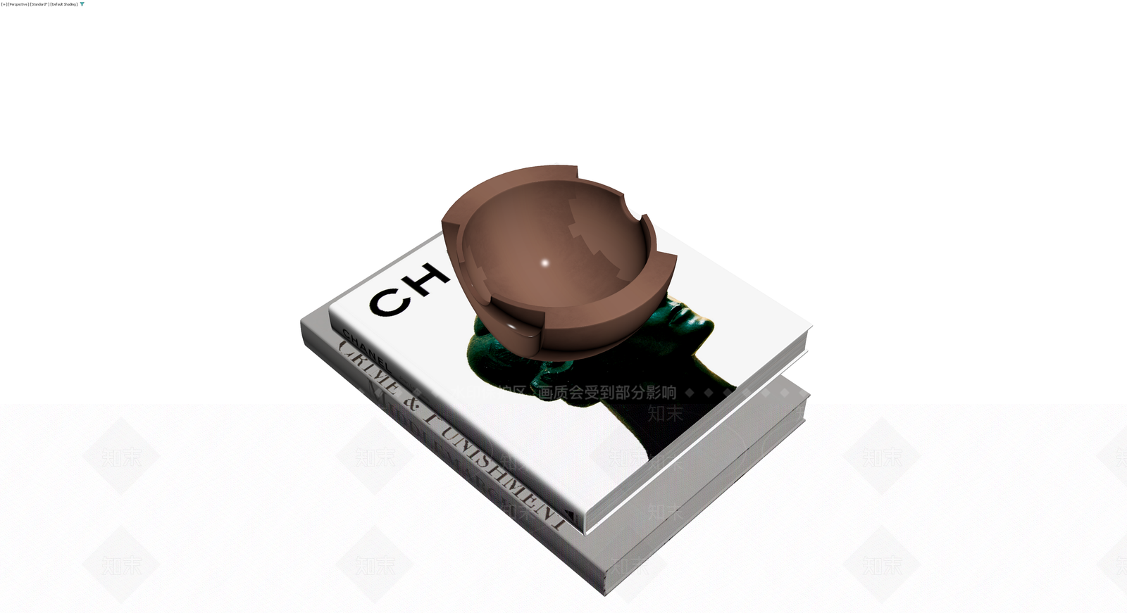 书籍与烟灰缸组合3D模型下载【ID:1230428655】