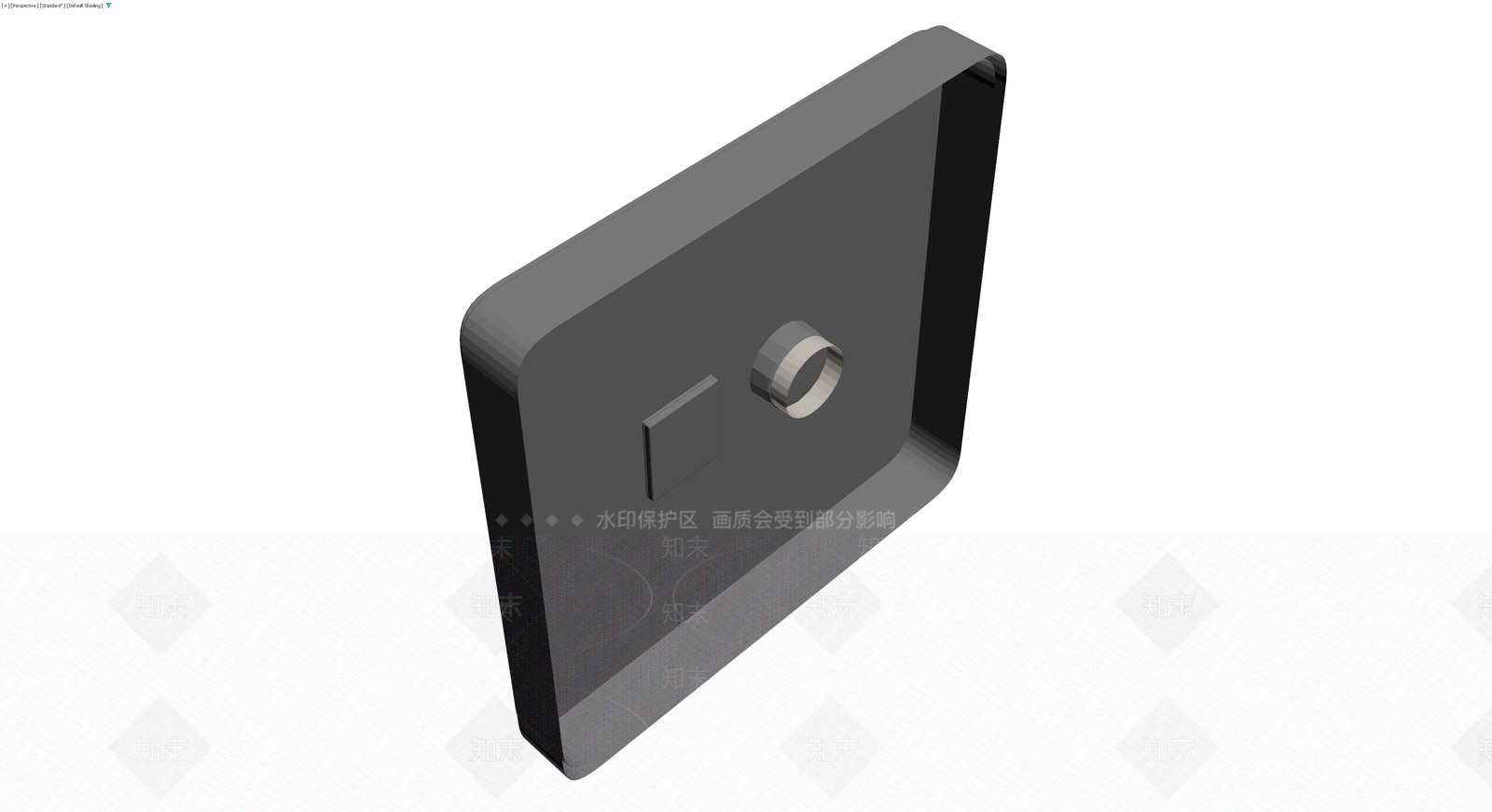 灰色面板开关插座3D模型下载【ID:1229672720】