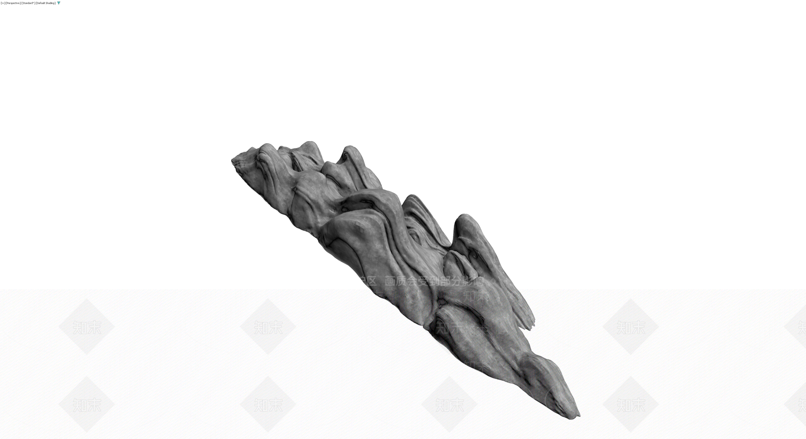抽象景观石雕塑3D模型下载【ID:1230598483】