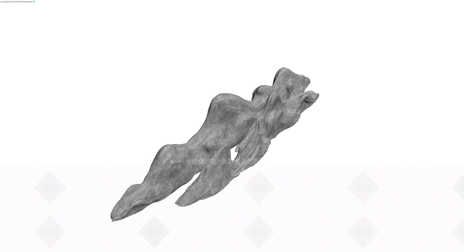 抽象景观石雕塑3D模型下载【ID:1230598483】
