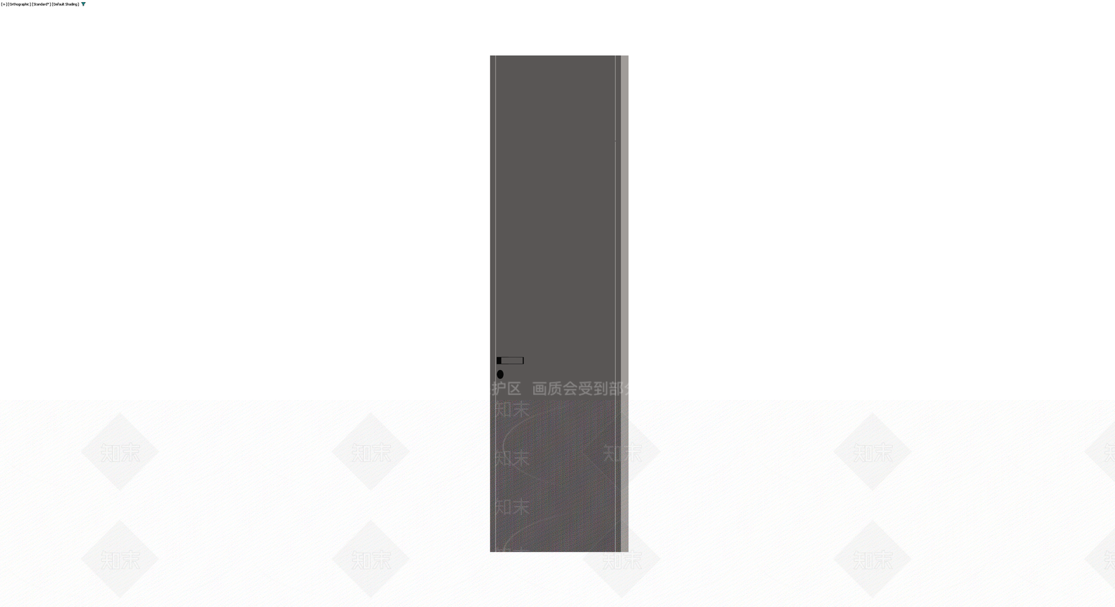 深灰平开门体模型3D模型下载【ID:1230440618】