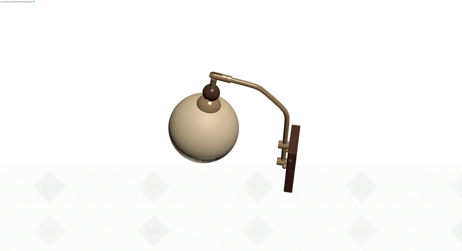 现代风格球形壁灯3D模型下载【ID:1230101483】