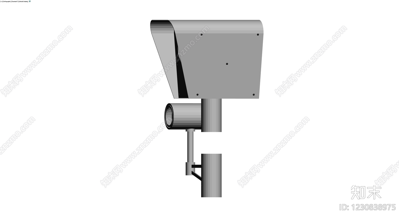 户外监控立杆组件3D模型下载【ID:1230838975】