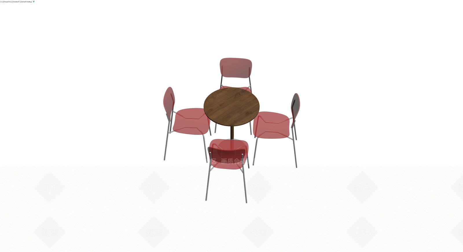 红座木面餐桌椅组合3D模型下载【ID:1230631679】