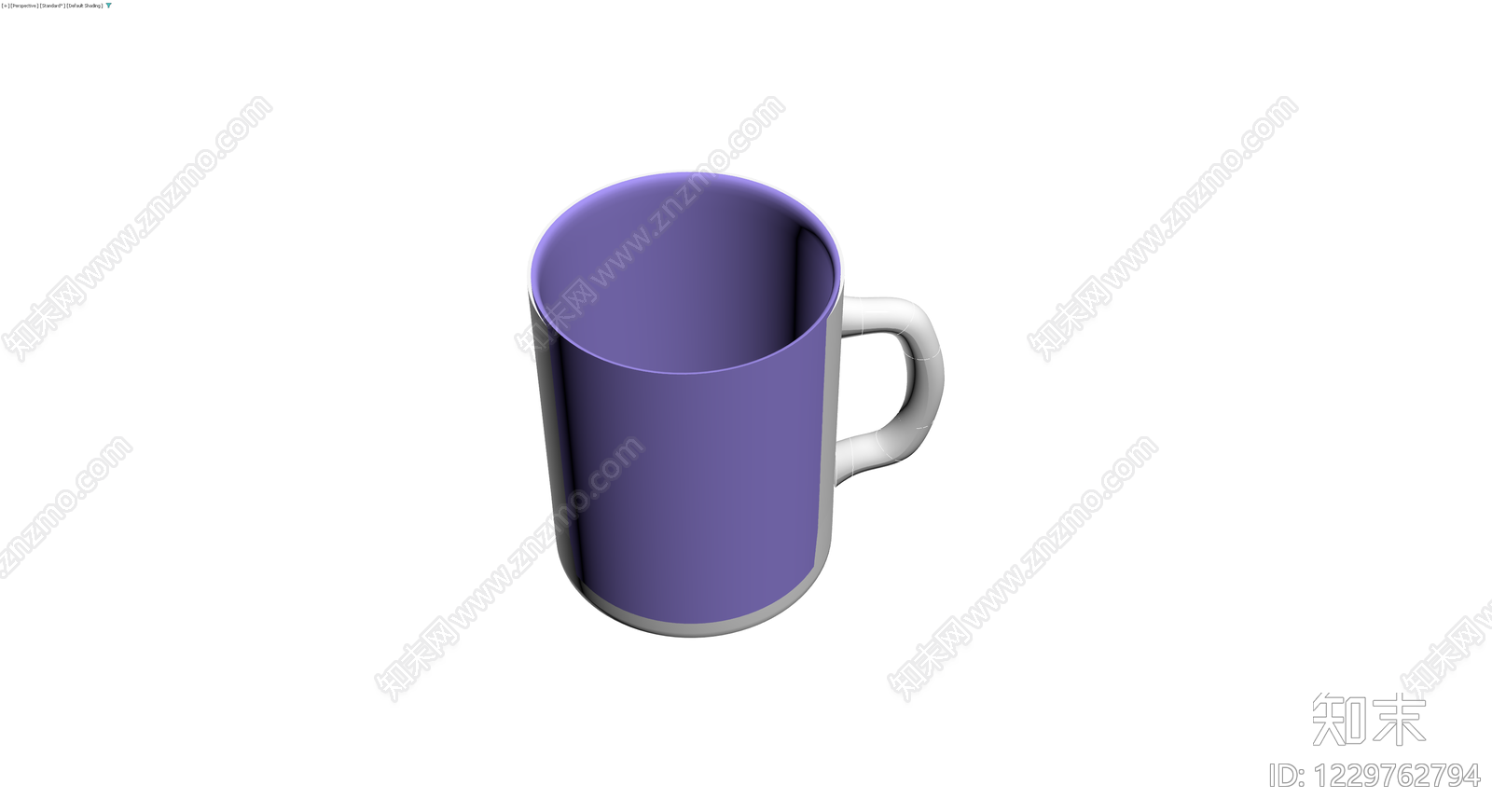 紫白双色马克杯3D模型下载【ID:1229762794】
