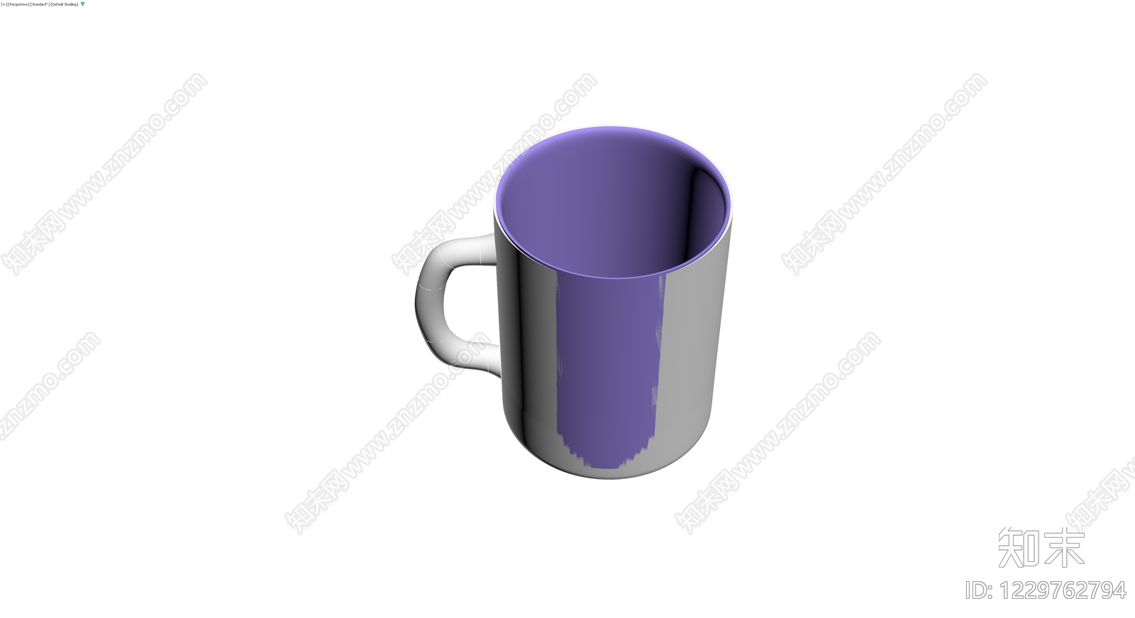 紫白双色马克杯3D模型下载【ID:1229762794】