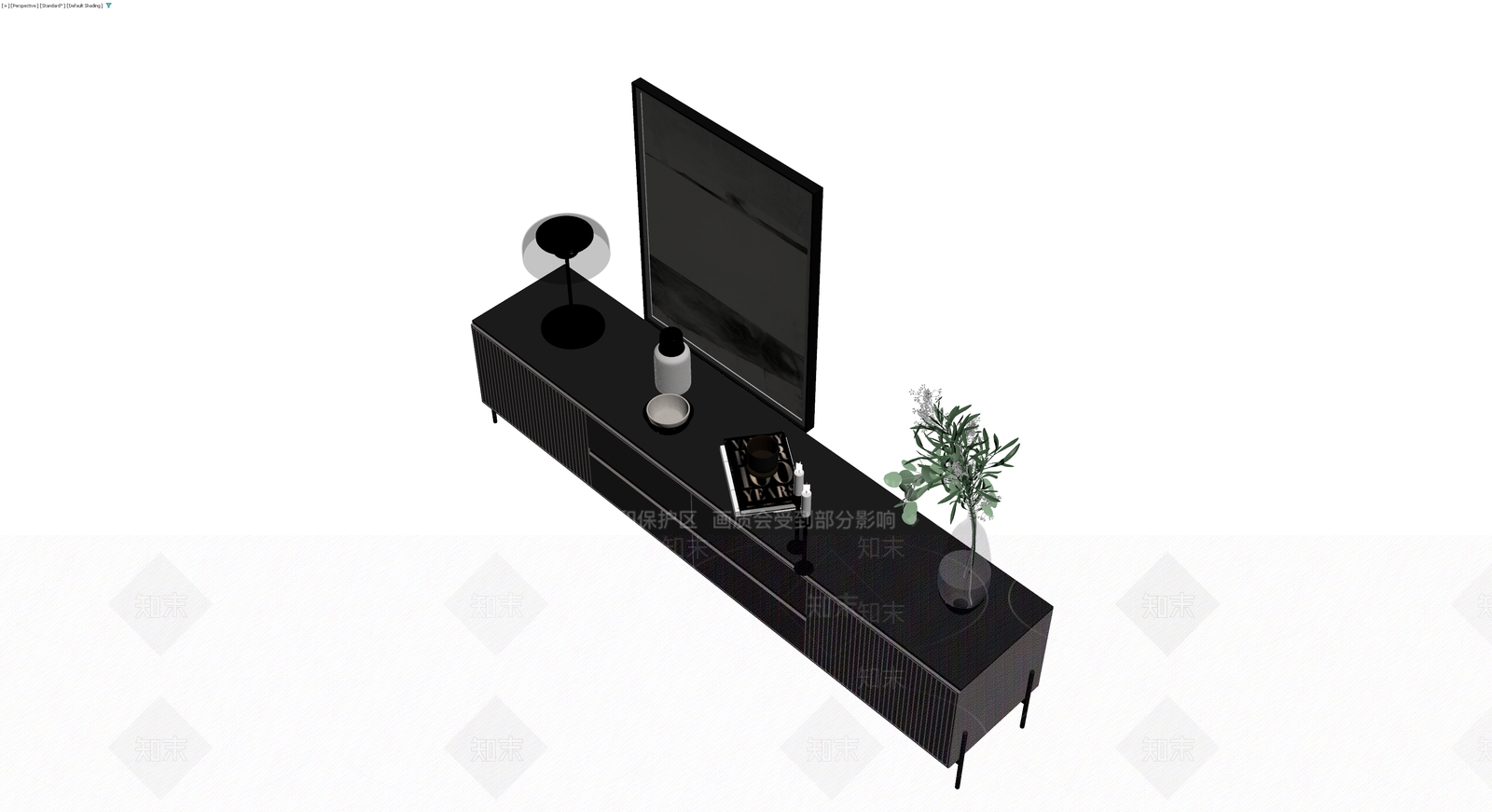 现代风格电视柜组合3D模型下载【ID:1230330401】